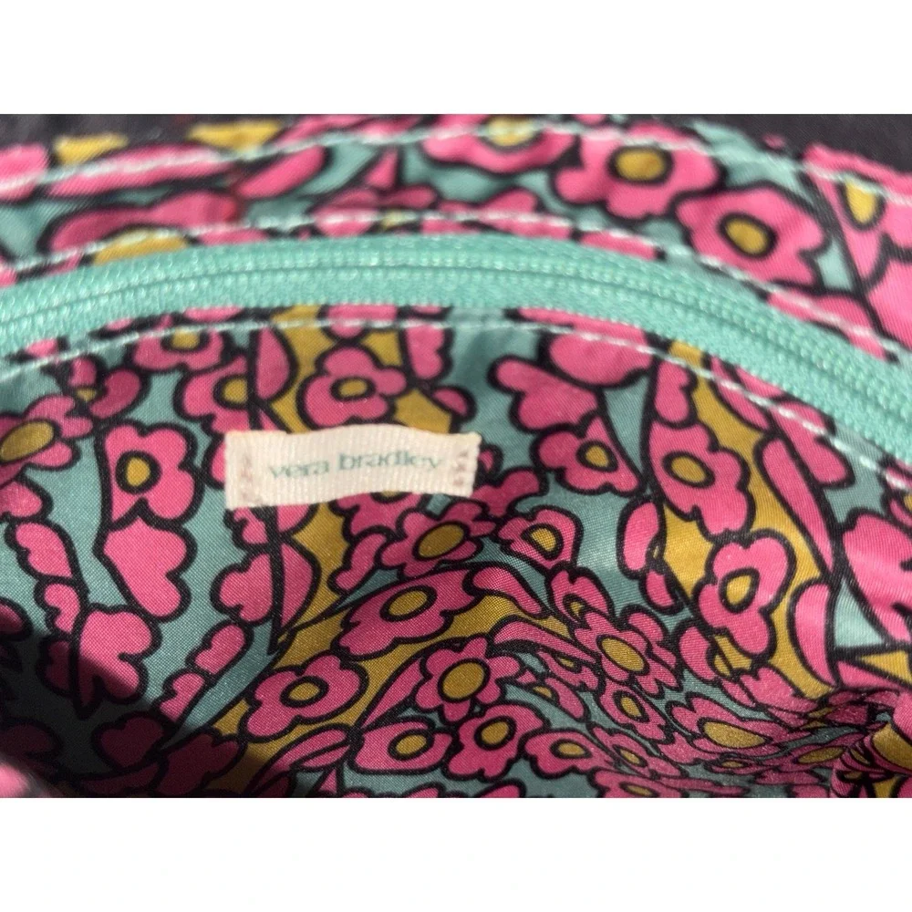 Vera Bradley Black Quilted Puffer Mini  Nylon Tote Convertible Crossbody‎  NWT